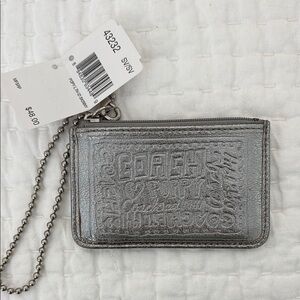 Coach Silver Wristlet